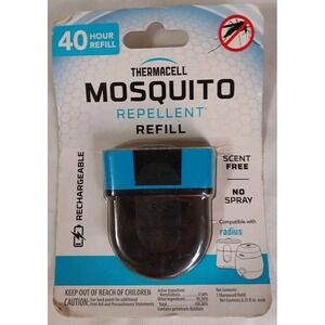 Thermacell Mosquito Repellent Refill Scent Free Rechargeable 40 Hour Refill READ